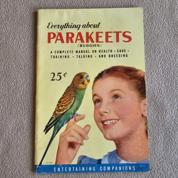 Everything To Know About Parakeets Budgies Book Complete Manual Vintage 1953‎ - Picture 1 of 6